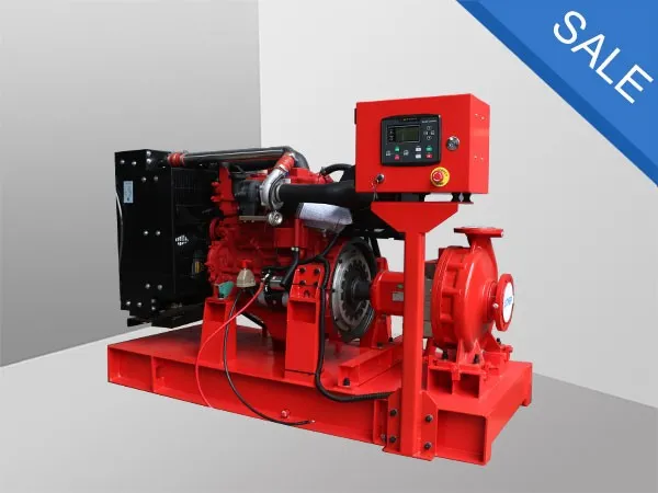 Diesel engine fire pump